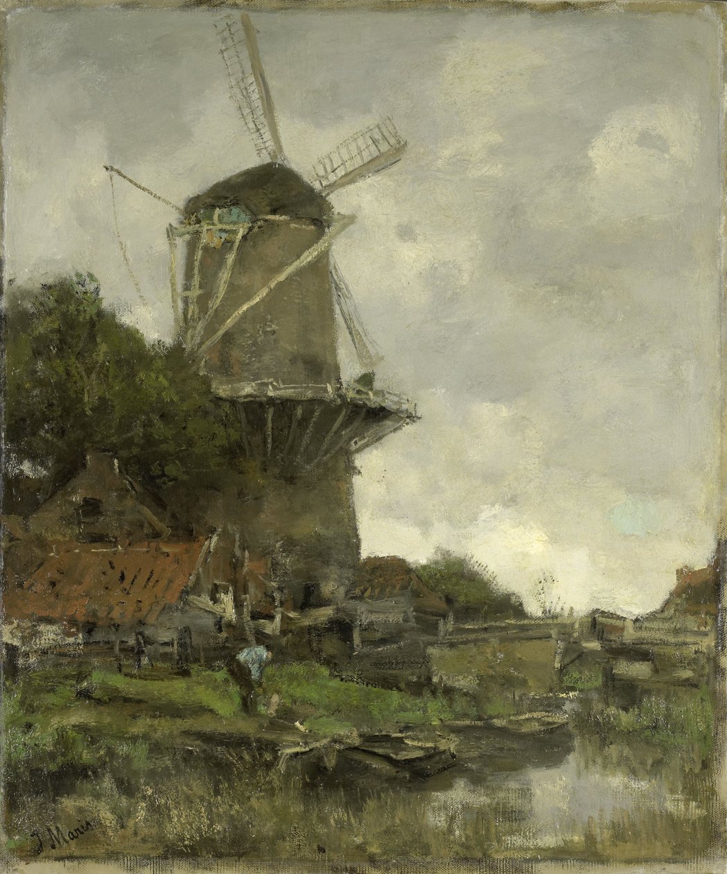 The Windmill by Jacob Henricus or Hendricus Maris