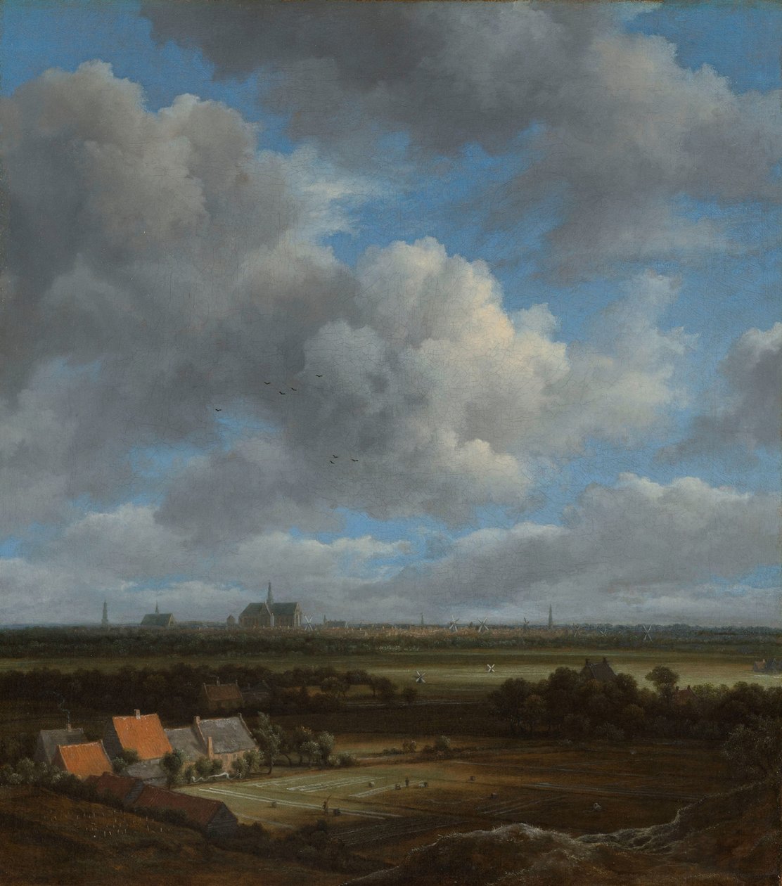 View of Haarlem from the Northwest, with the Bleaching Fields in the Foreground by Jacob van Ruisdael