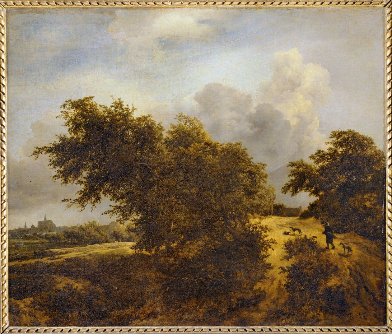 Path in the Dunes of Haarlem or The Bush by Jacob Isaaksz. or Isaacksz. van Ruisdael