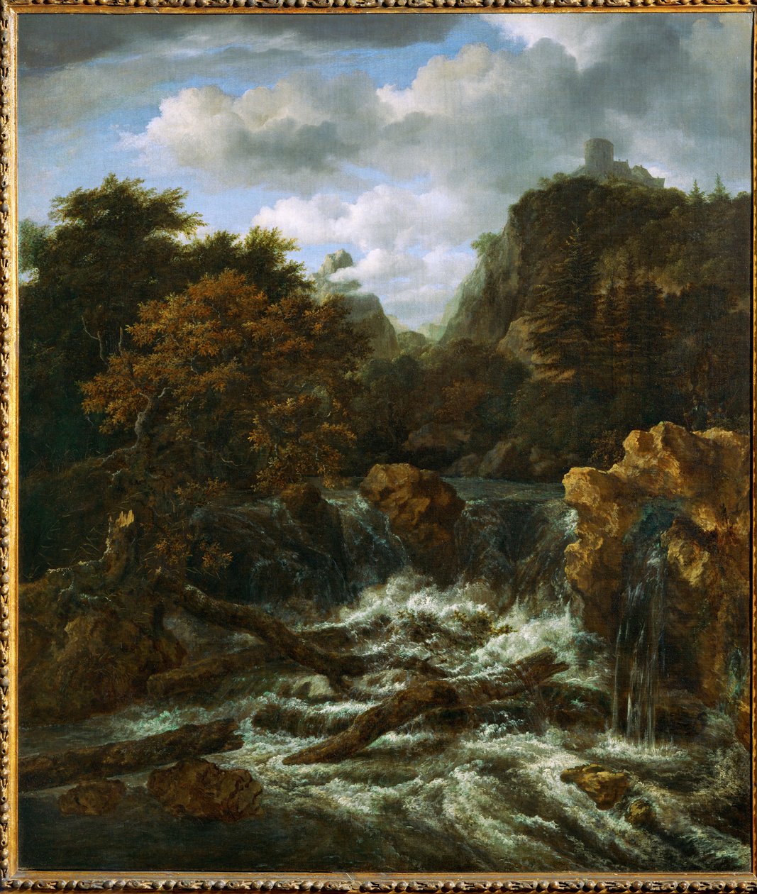 Norwegian Landscape with Waterfall by Jacob Isaaksz. or Isaacksz. van Ruisdael