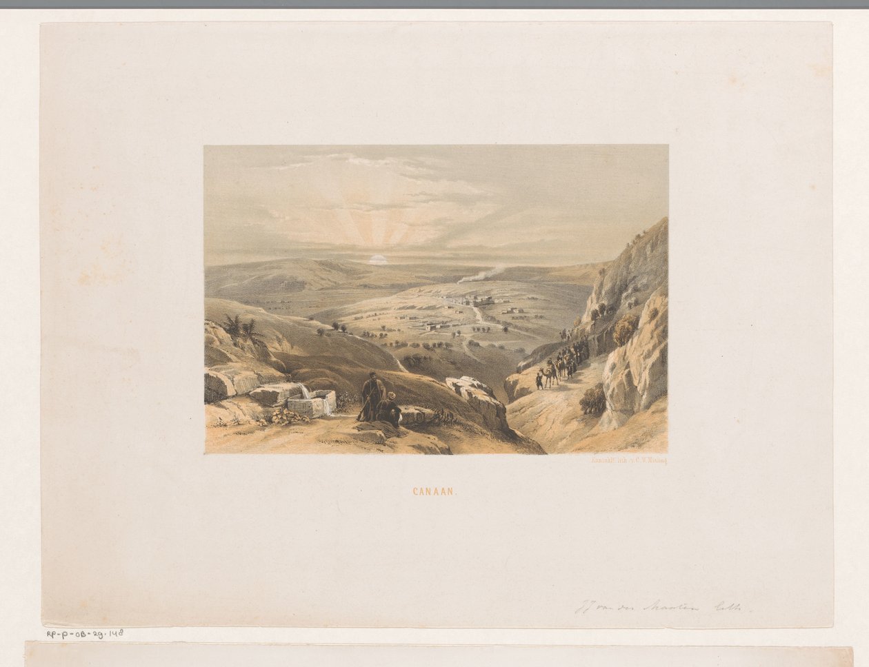 View of Canaan at Sunrise by Jacob Jan van der Maaten (attributed to)