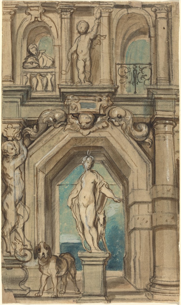 Design for a Wall Decoration by Jacob Jordaens