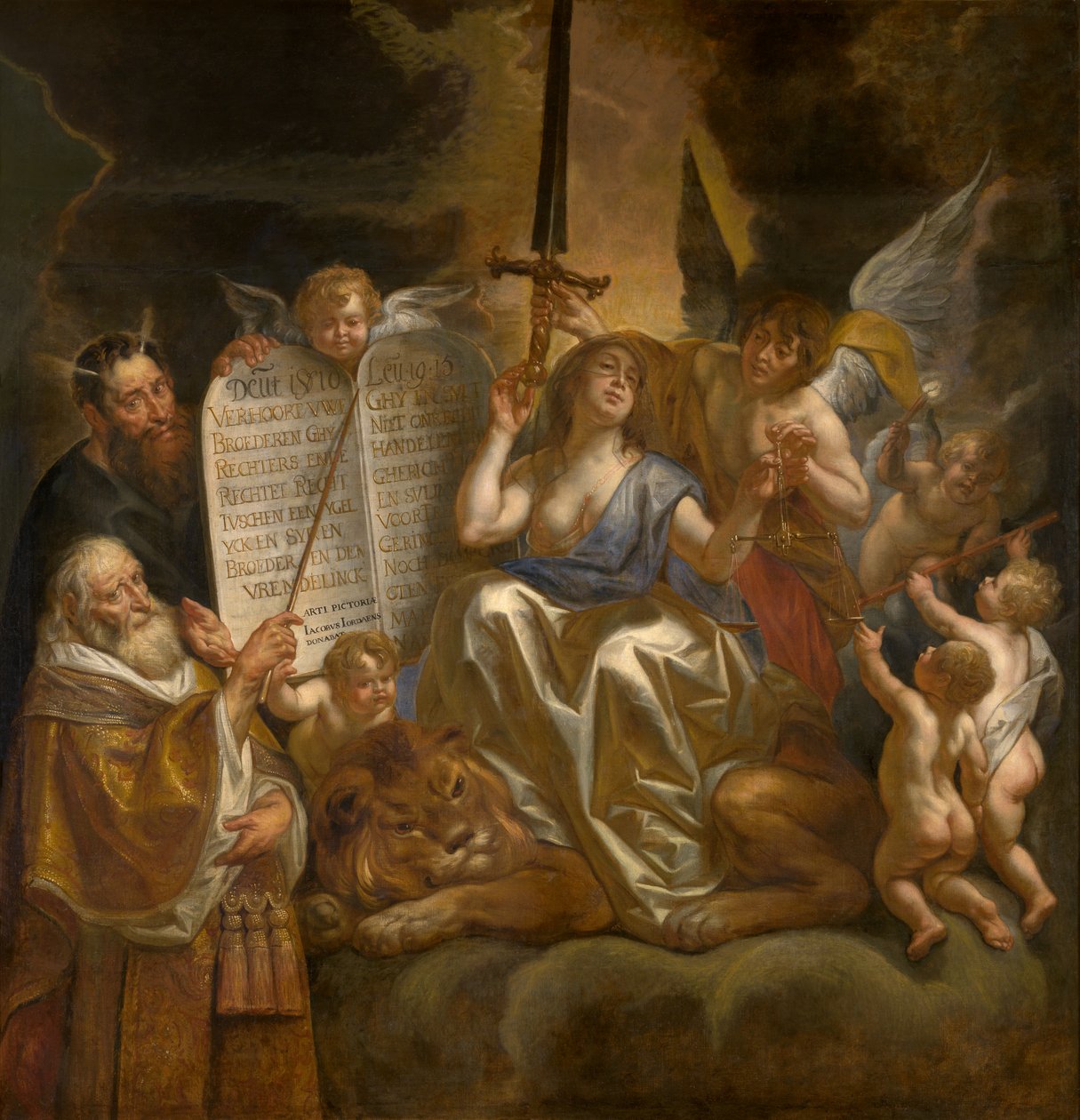 Human Law Founded on the Divine Justice by Jacob Jordaens
