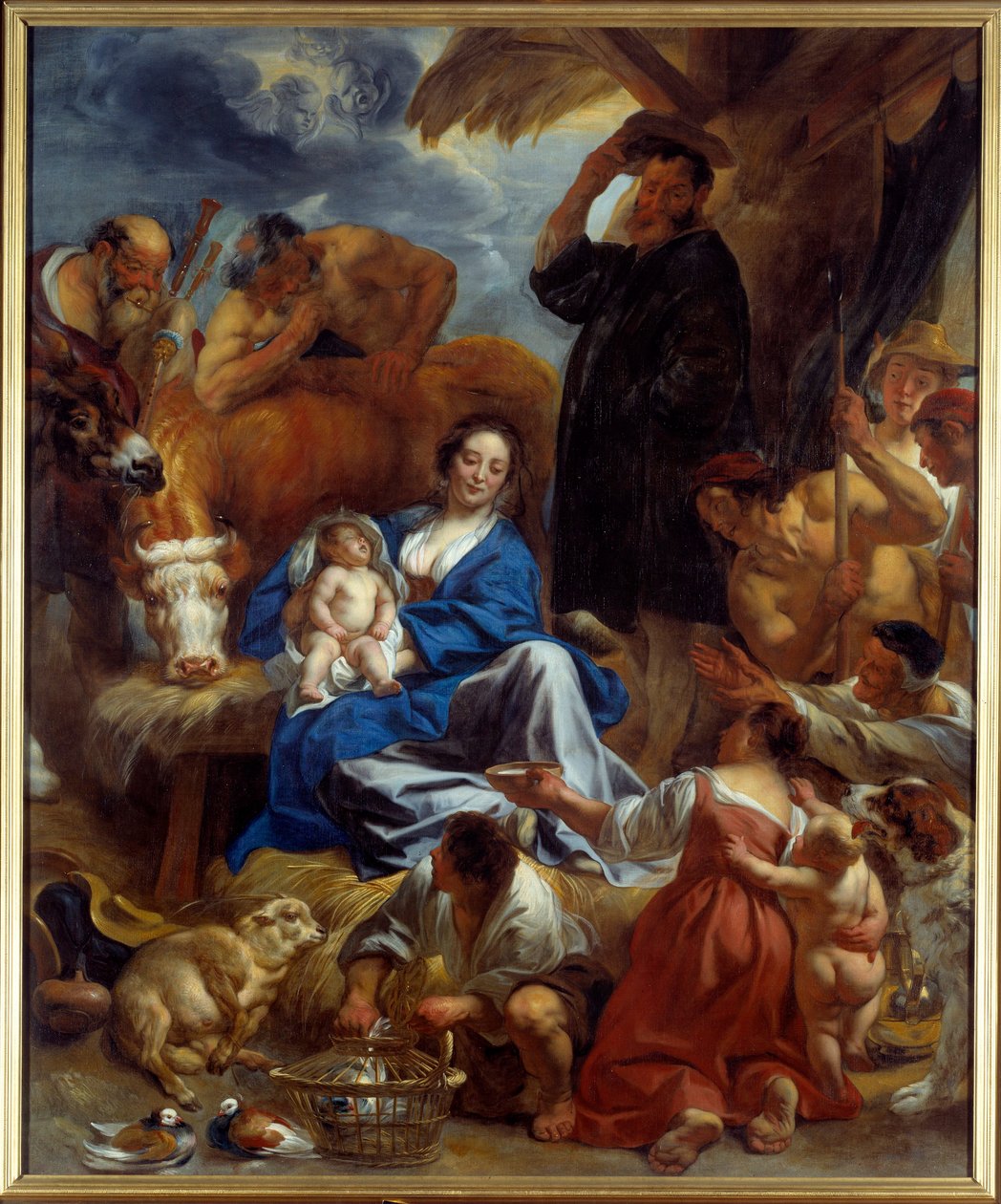 The Adoration of the Shepherds by Jacob Jordaens
