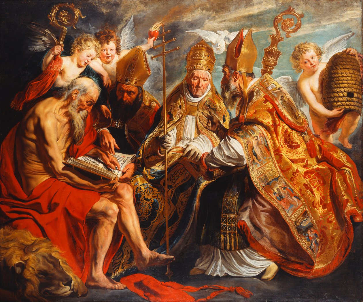 The Four Doctors of the Church by Jacob Jordaens