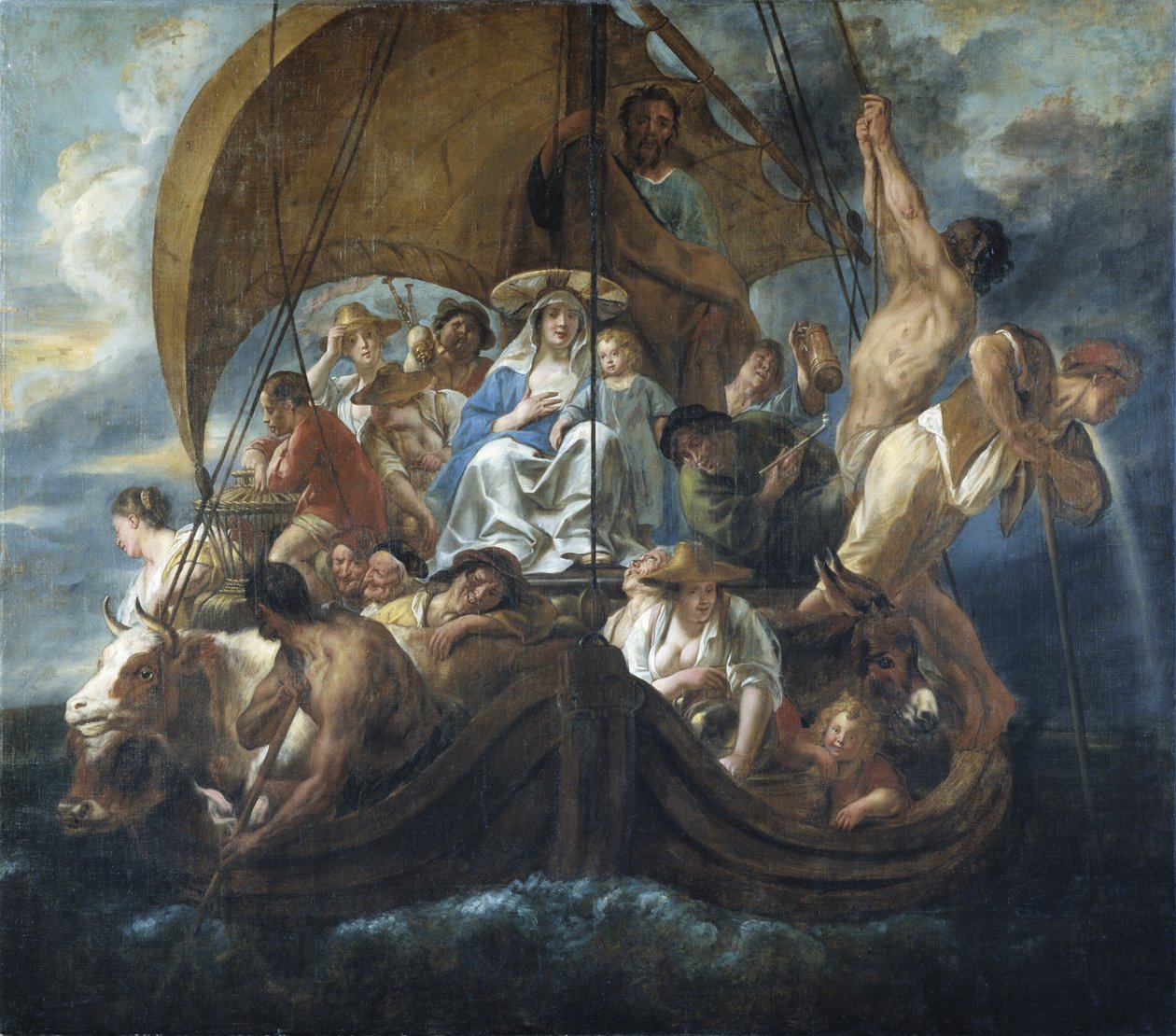 The Holy Family on a Ferry Boat by Jacob Jordaens