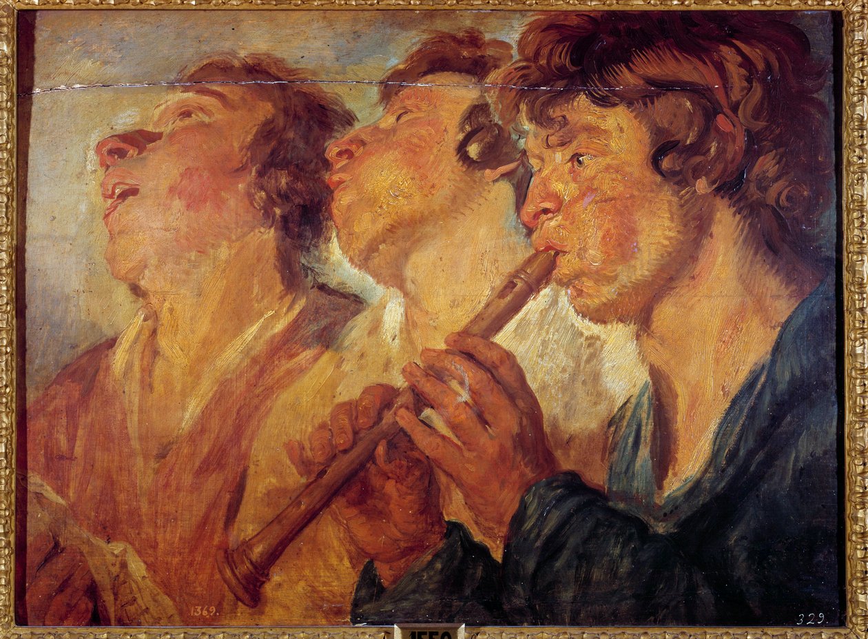 Three Travelling Musicians by Jacob Jordaens