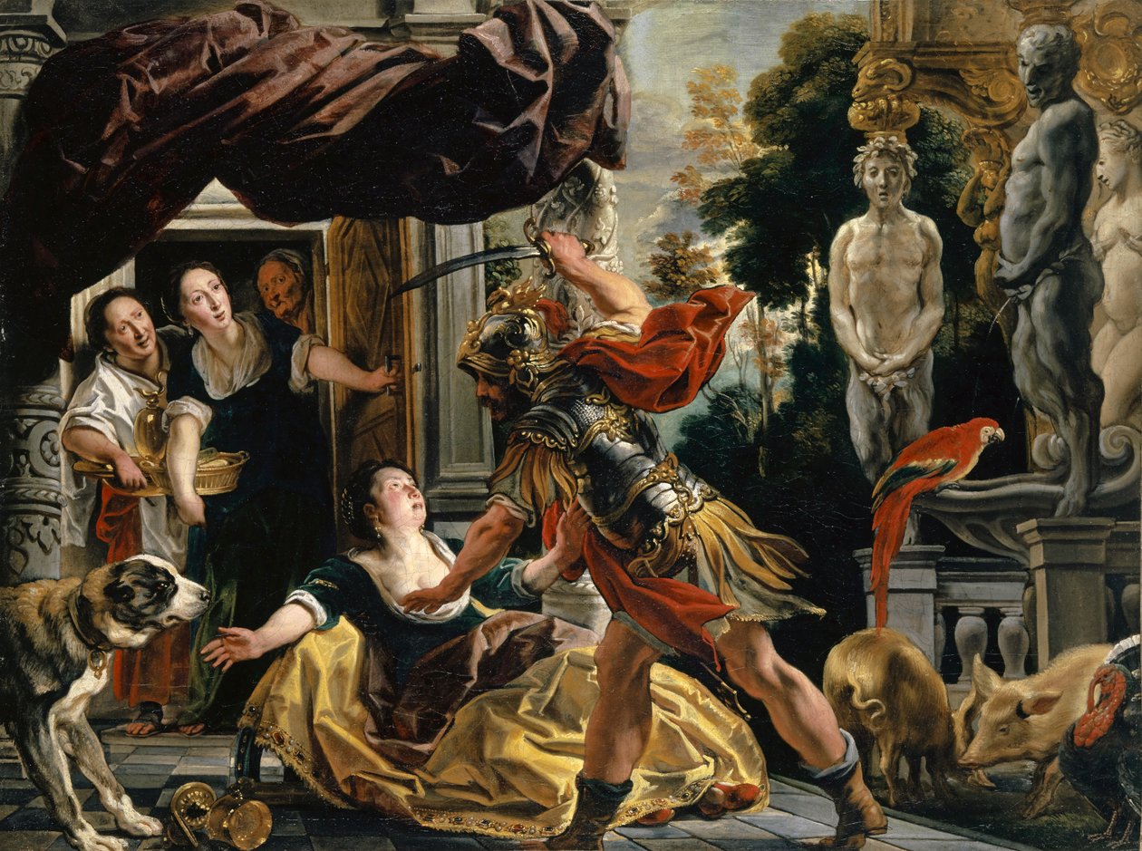 Ulysses Threatening Circe by Jacob Jordaens