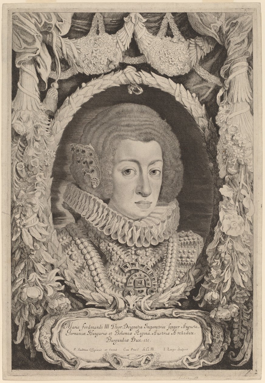 Maria Anna of Spain by Jacob Louis after Pieter Claesz Soutman