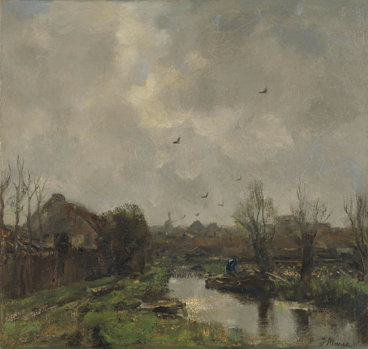 Landscape in the Vicinity of The Hague by Jacob Maris