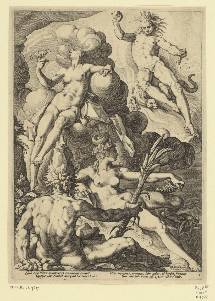The Four Elements by Jacob Matham (attributed to)