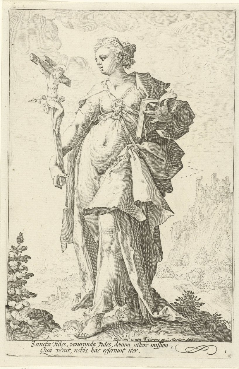 Faith (Fides) by Jacob Matham (attributed to)