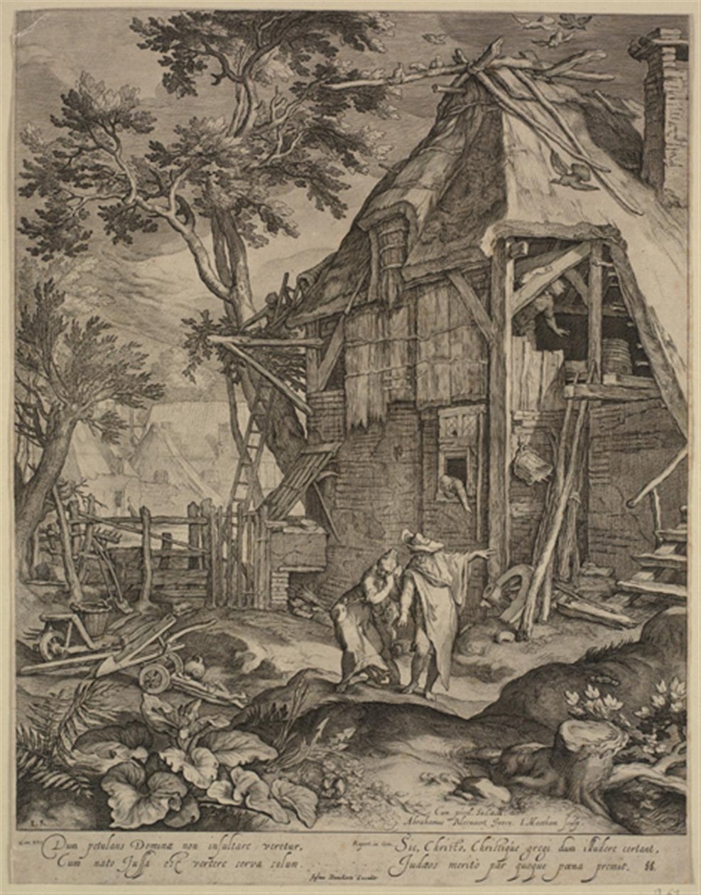 Abraham sending Hagar away by Jacob Matham