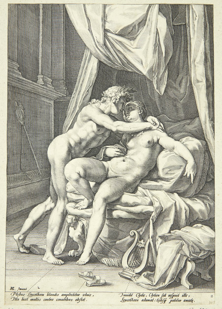 Apollo and Leucothea by Jacob Matham