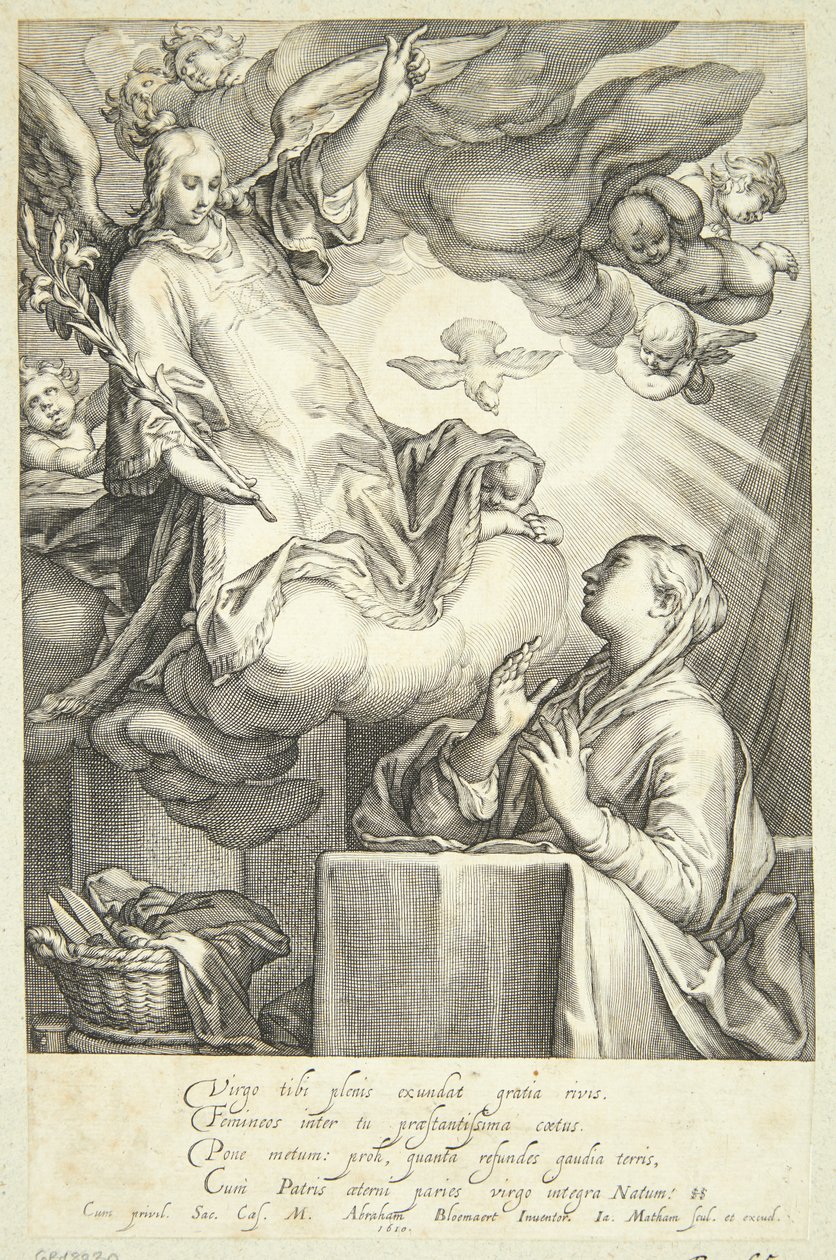 The Annunciation by Jacob Matham: Buy fine art print