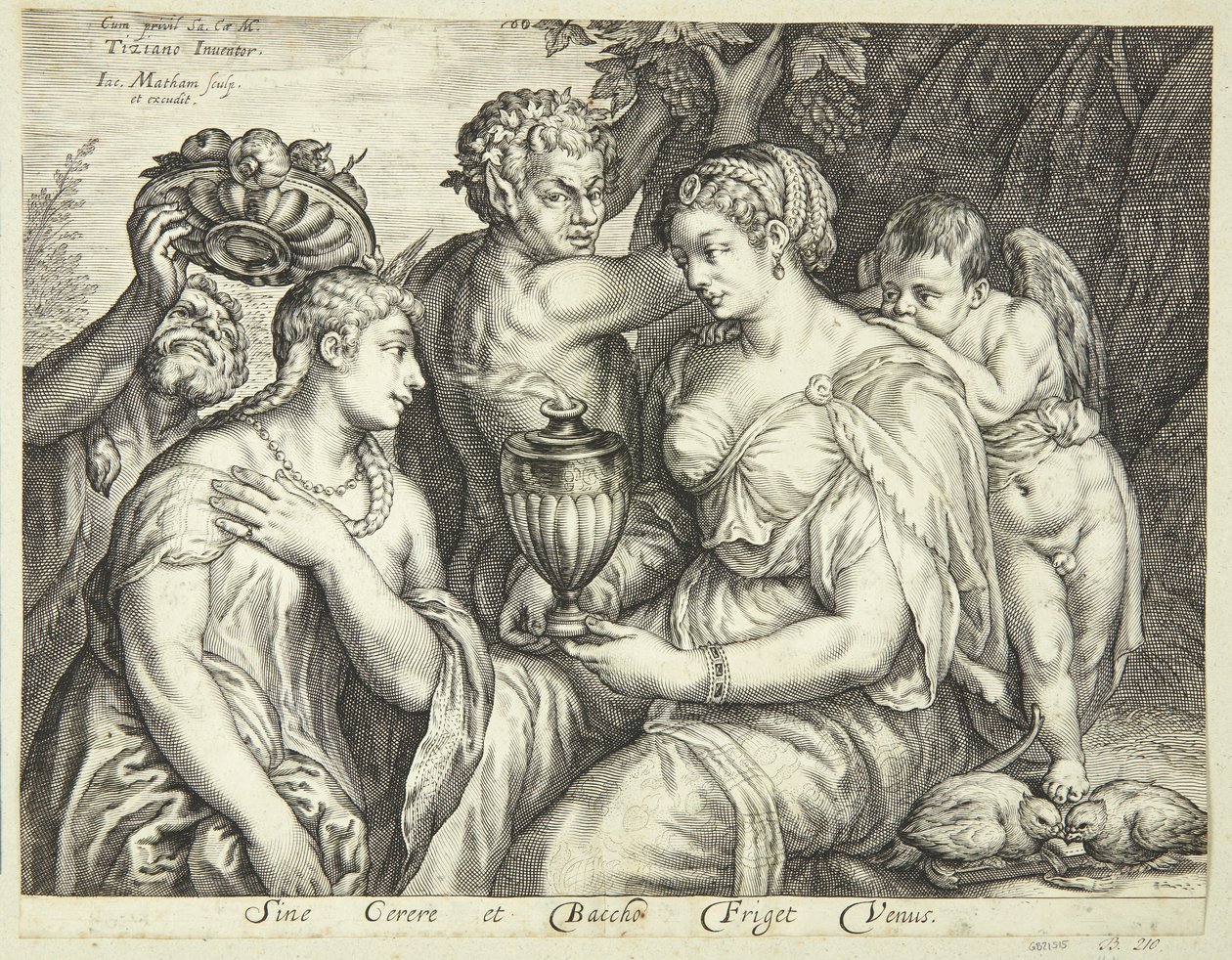 Ceres, Bacchus, and Venus by Jacob Matham