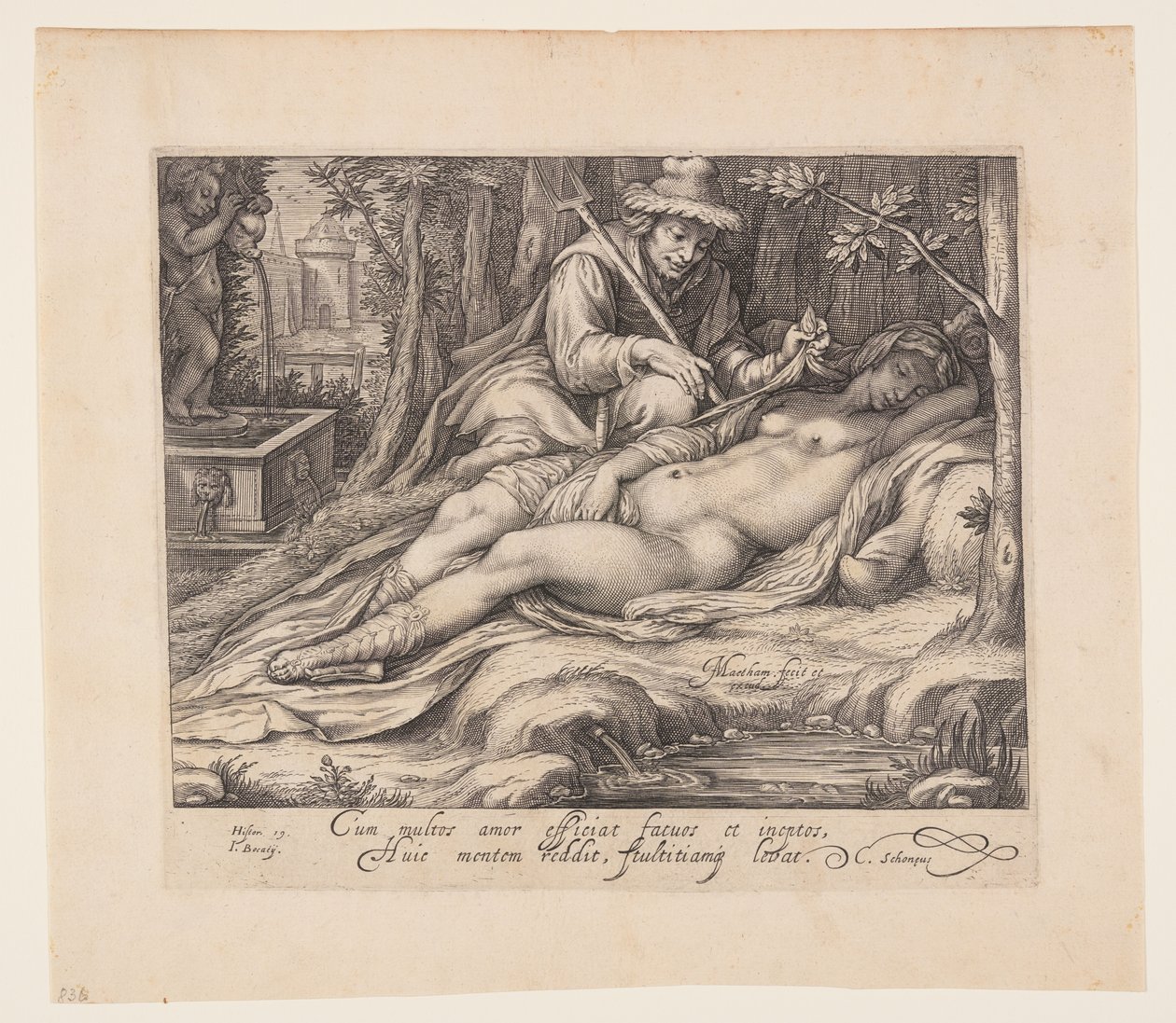 Cimon and Iphigenia by Jacob Matham