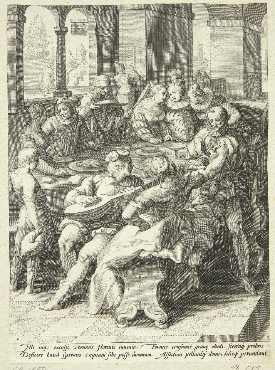 The Prodigal Son Squanders His Fortune by Jacob Matham