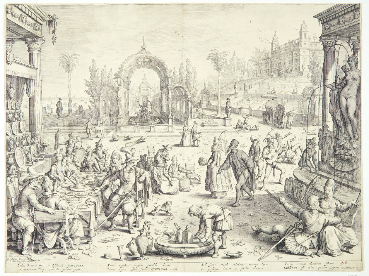 The Rich Man and Lazarus by Jacob Matham