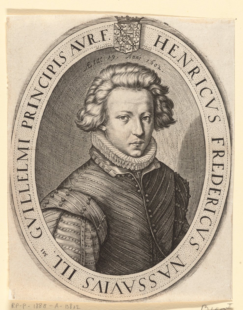 Frederick Henry, Prince of Orange in 1602 by Jacob Matham