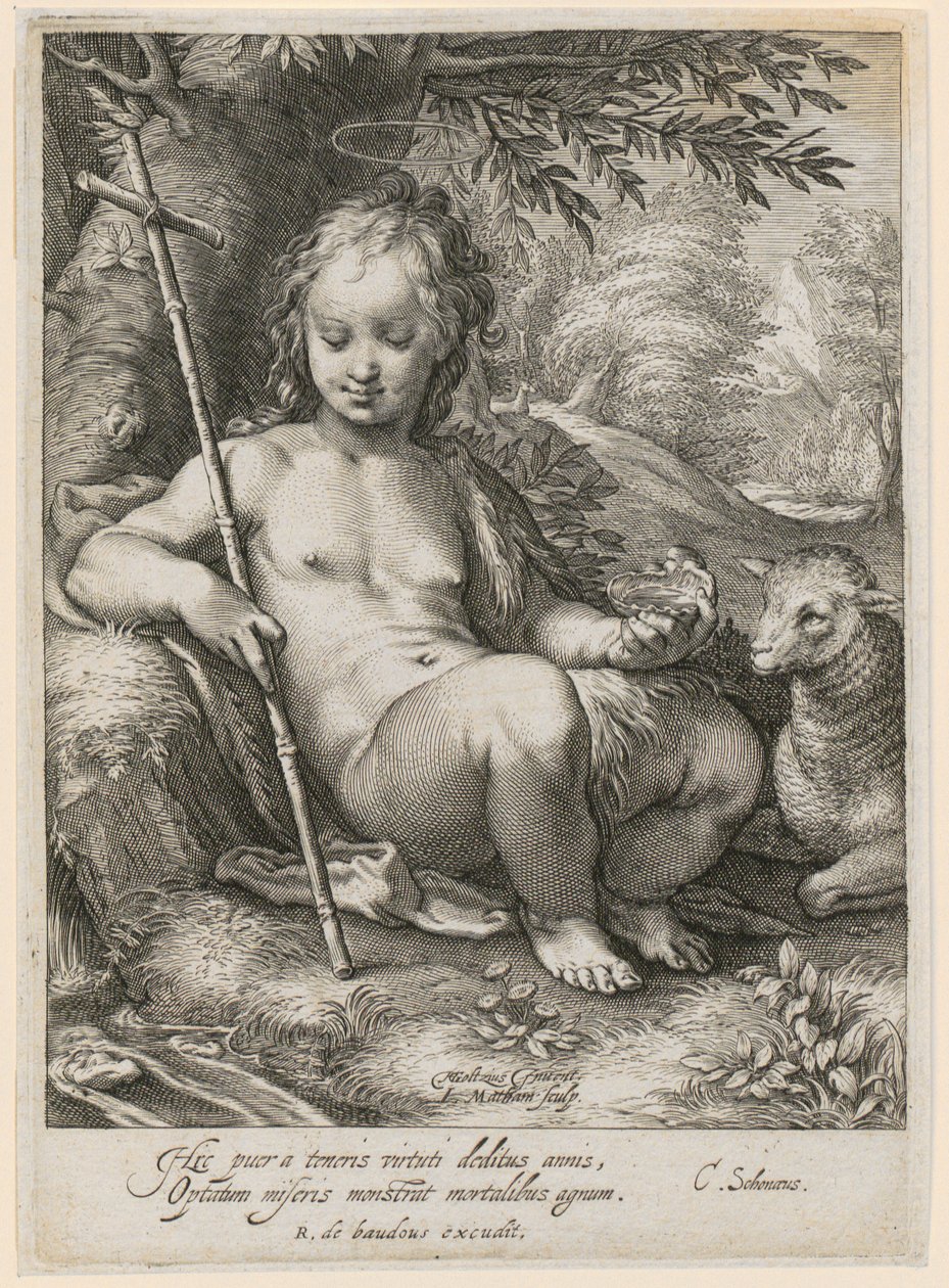 John the Baptist as a Child by Jacob Matham