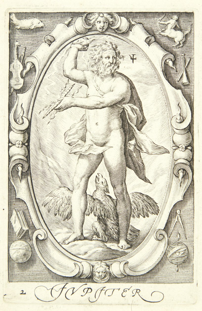 Jupiter by Jacob Matham: Premium art reproduction