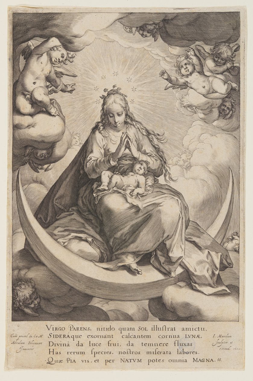 The Virgin and the Child on the Crescent by Jacob Matham