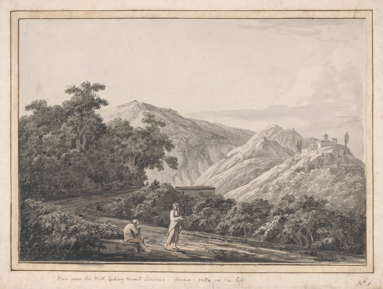 View Near the Mill Looking Toward Licenza: Horace