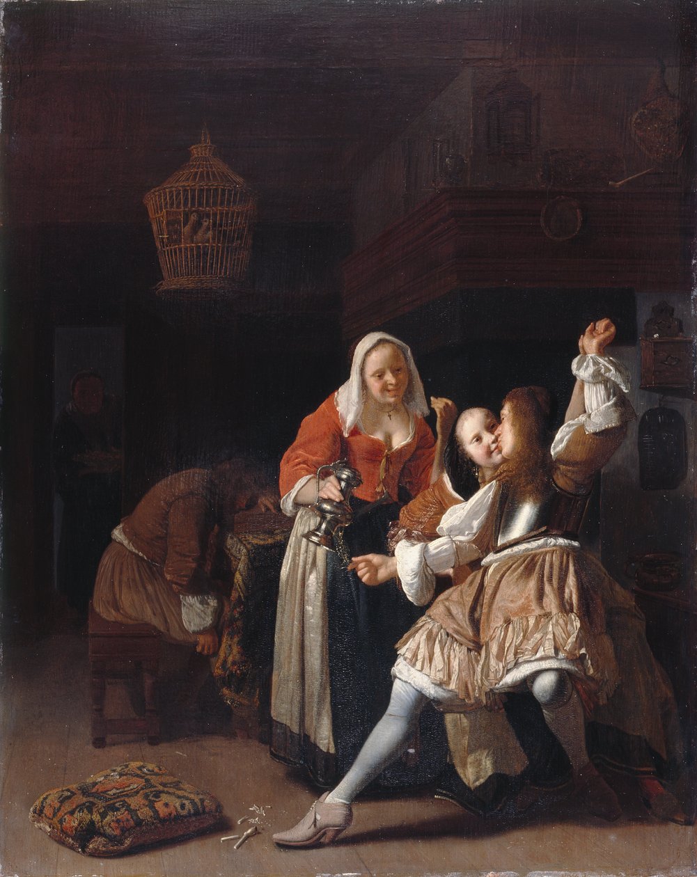 The Embracing Cavalier, c.1660-65 by Jacob Lucasz Ochtervelt