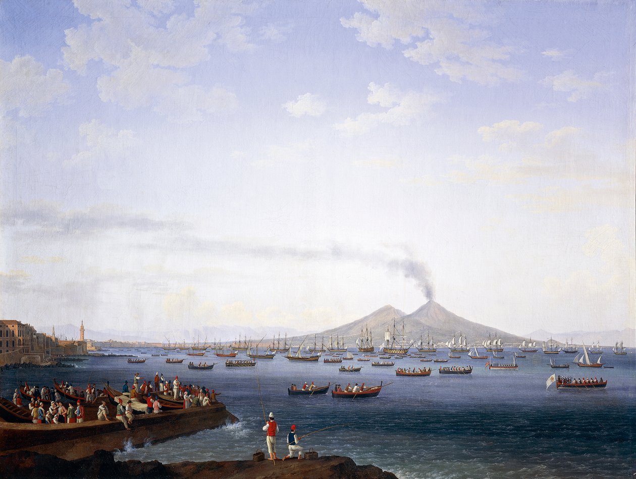 The Return of the Fleet from Algeria to the Bay of Naples by Jacob Philippe Hackert