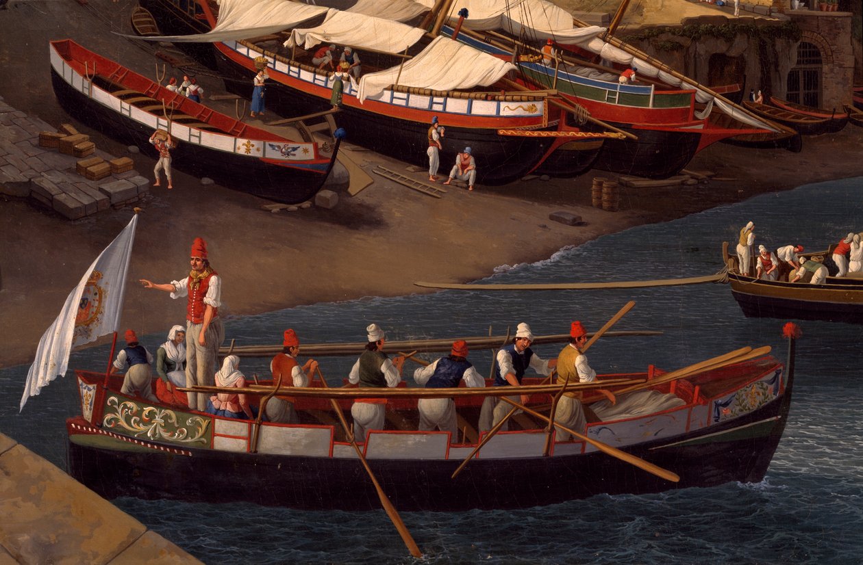 View of the Small Marina at Sorrento by Jacob Philippe Hackert