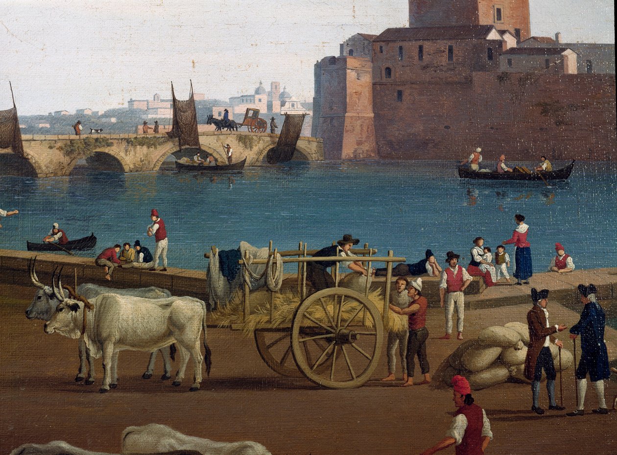 View of the Port of Taranto in Italy by Jacob Philippe Hackert