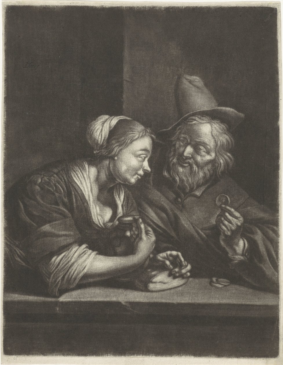 Young Woman and Old Man by Jacob Toorenvliet
