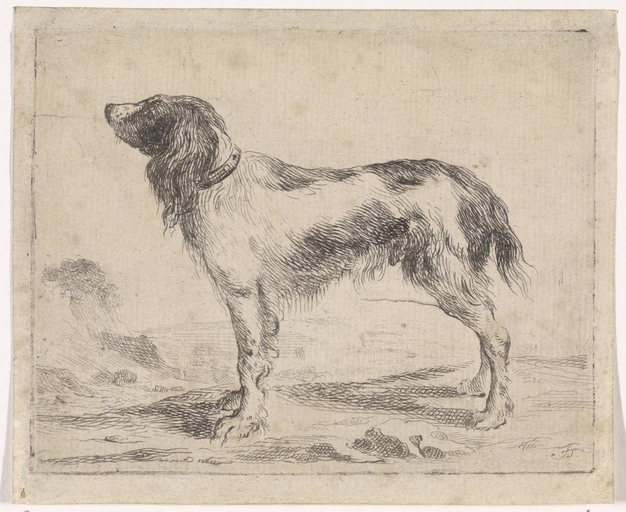 Standing Dog by Jacob Toorenvliet