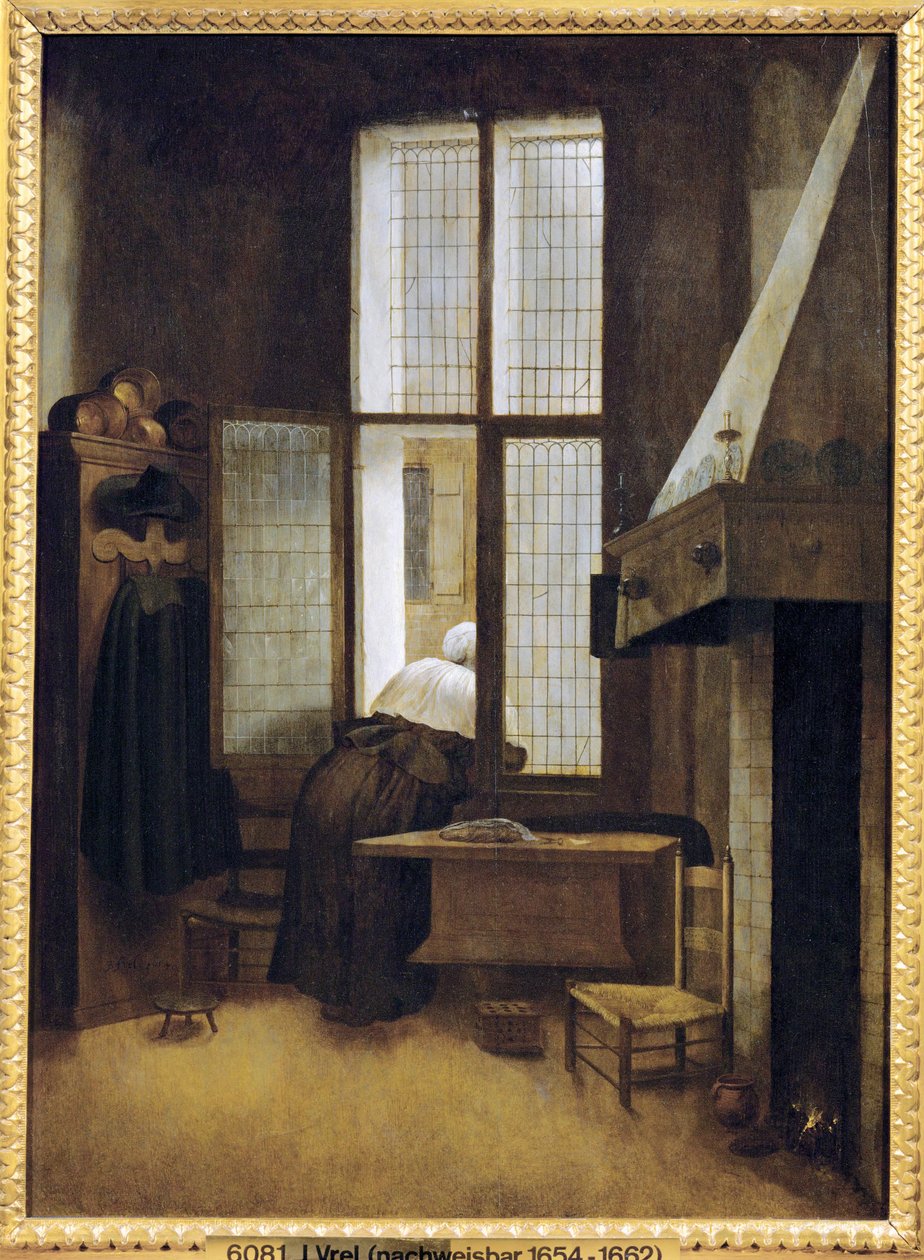 Woman at the Window by Jacob Vrel