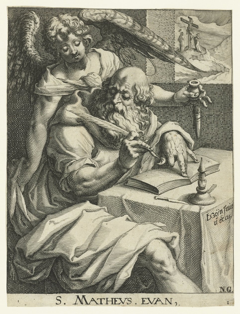 Evangelist Matthew by Jacob de Gheyn (II) (workshop of)