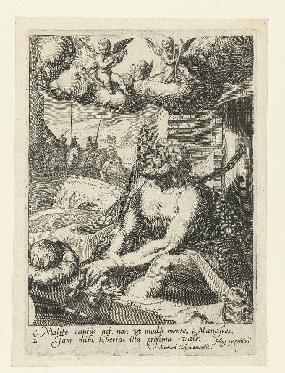 Manasseh as a Penitent Sinner by Jacob de Gheyn (II) (workshop of)