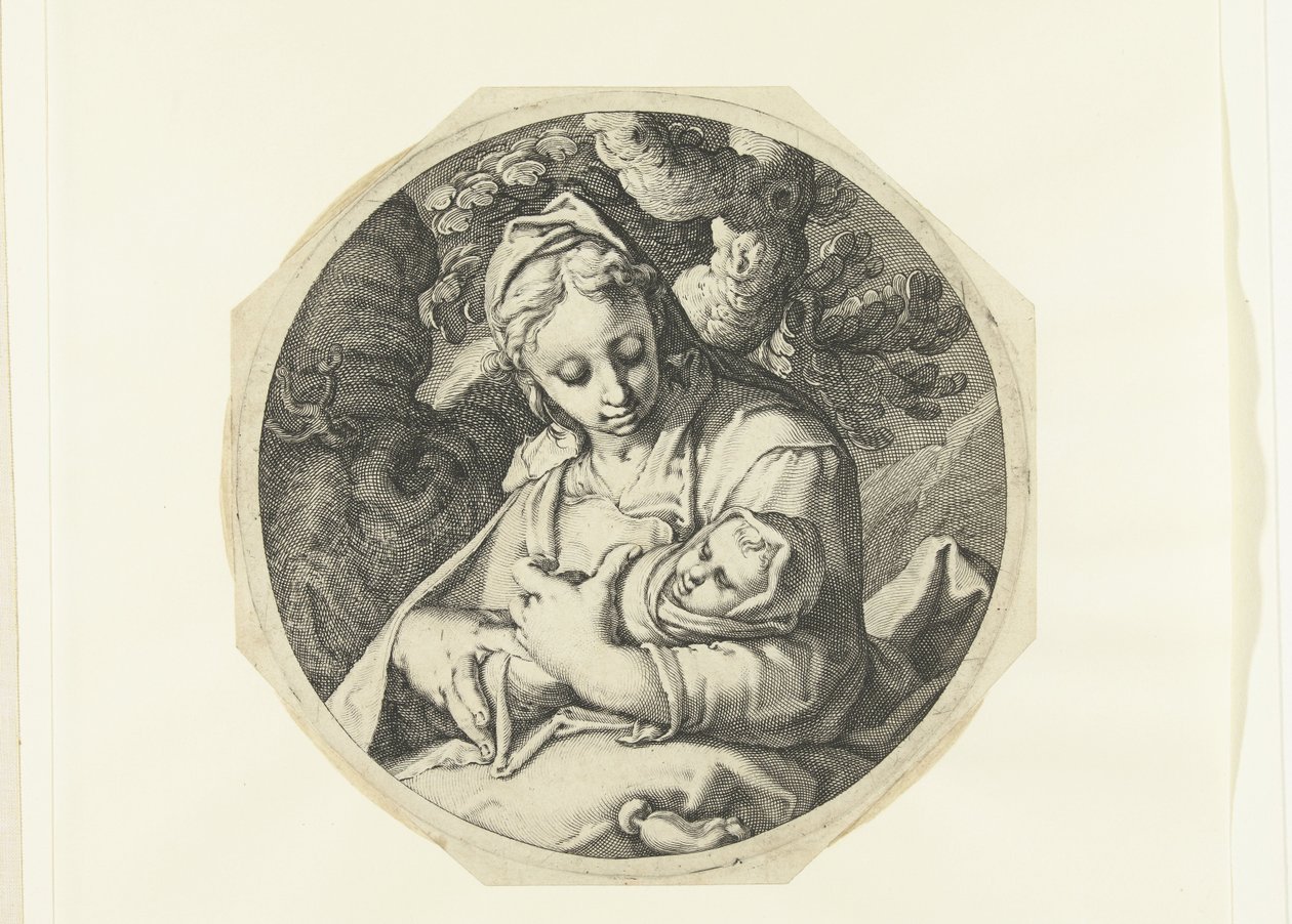 Mary with Christ Child (Mary with Christ Child and Joseph with Carpenter
