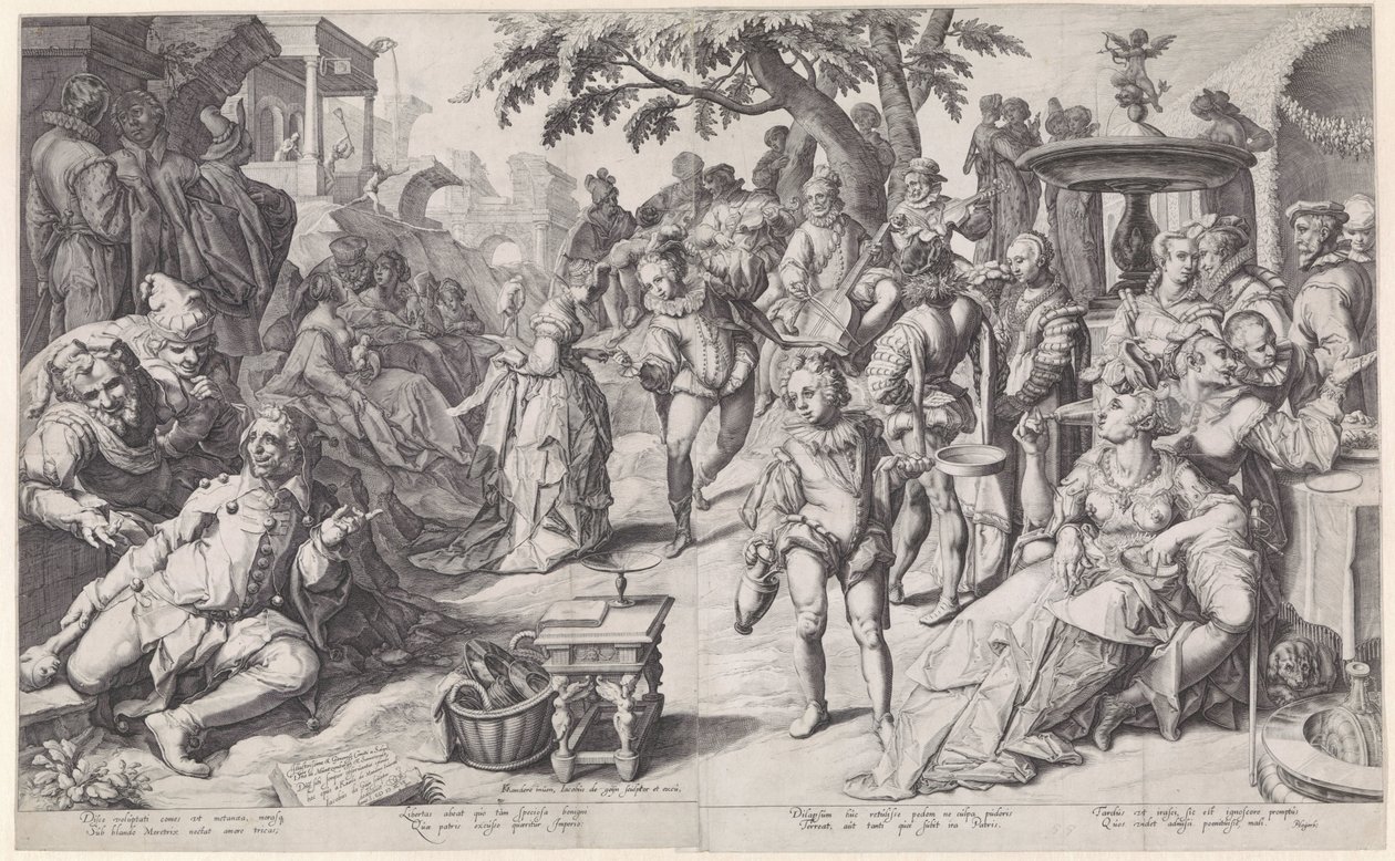 The Prodigal Son Wastes His Money by Jacob de Gheyn (II)