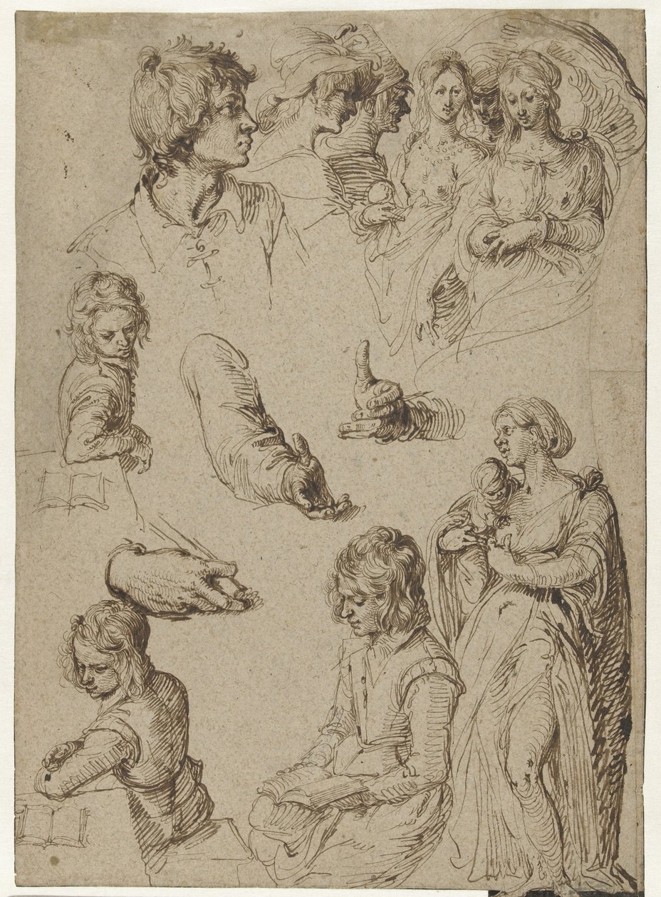 Study of Hands and Figures by Jacob de Gheyn (II)