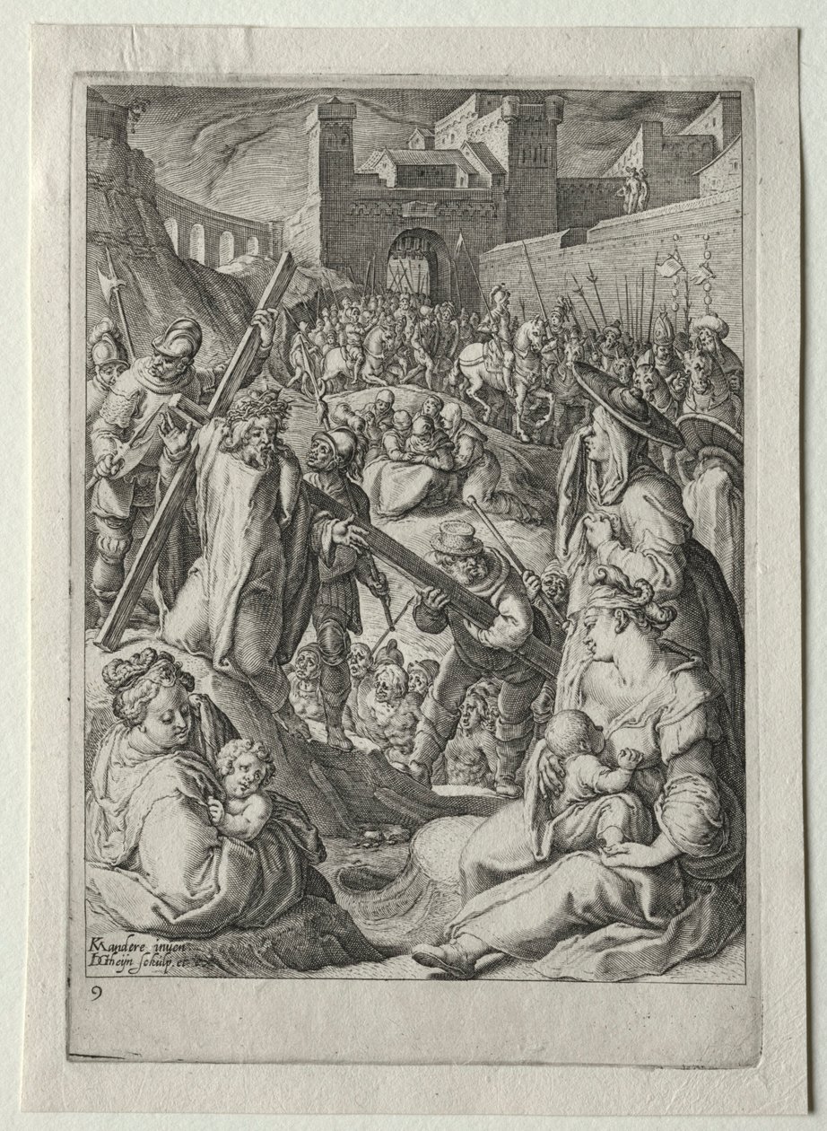 Passion Set: Christ Carrying the Cross by Jacob de Gheyn II