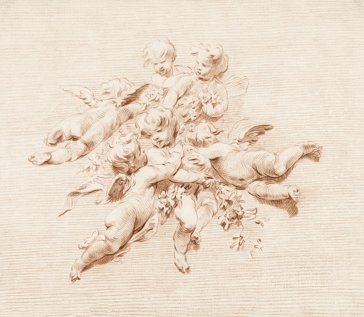 A Group of Angels by Jacob de Wit