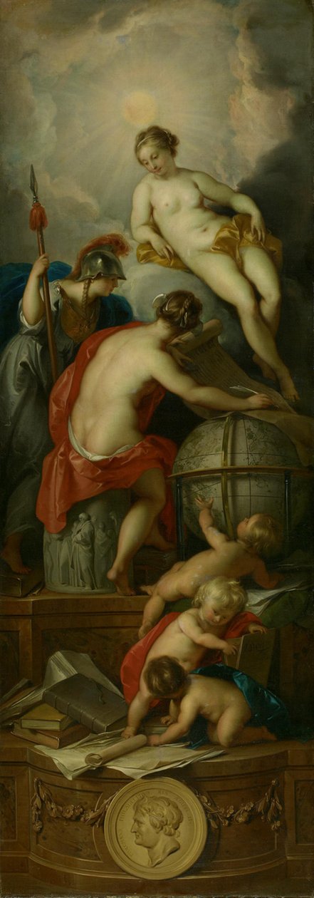 Allegory on Writing History by Jacob de Wit