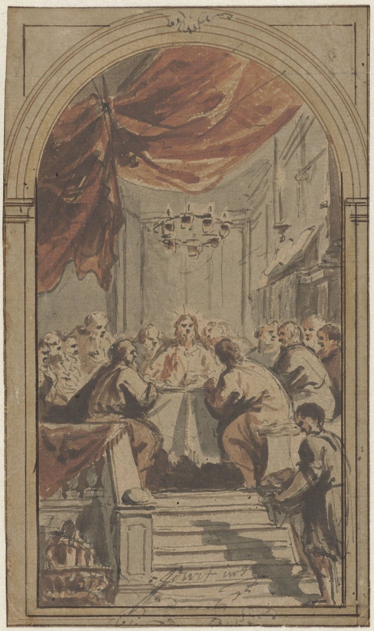 The Last Supper, Depicted in the Upper Room by Jacob de Wit