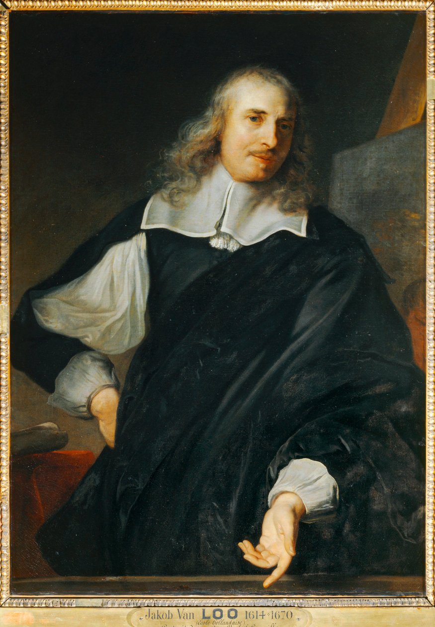 The Painter Michel Corneille the Elder, Rector of the Royal Academy of Painting in Paris Since 1656 by Jacob or Jacques van Loo
