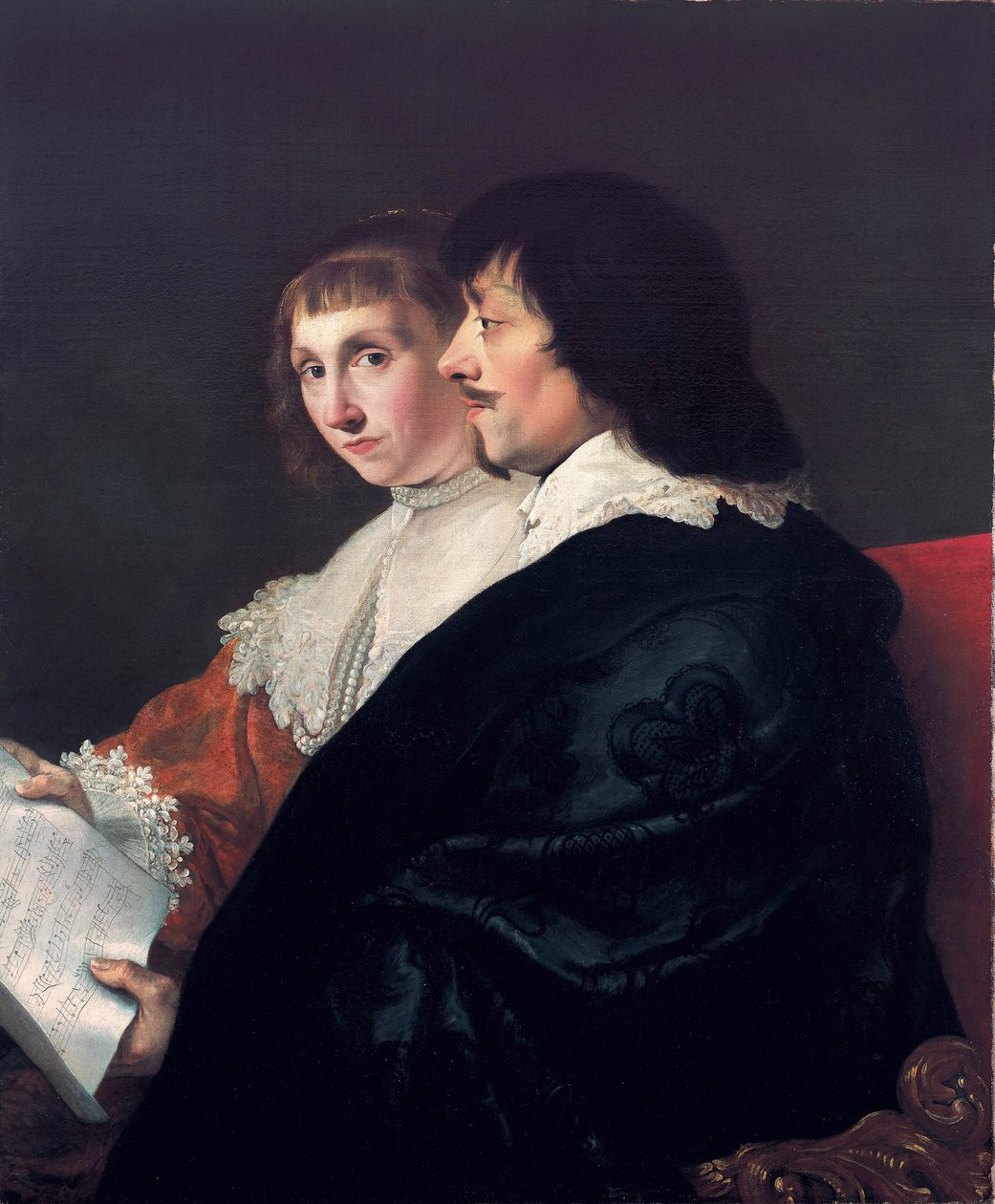 Double Portrait of Constantijn Huygens and Suzanna van Baerle by Jacob van Campen