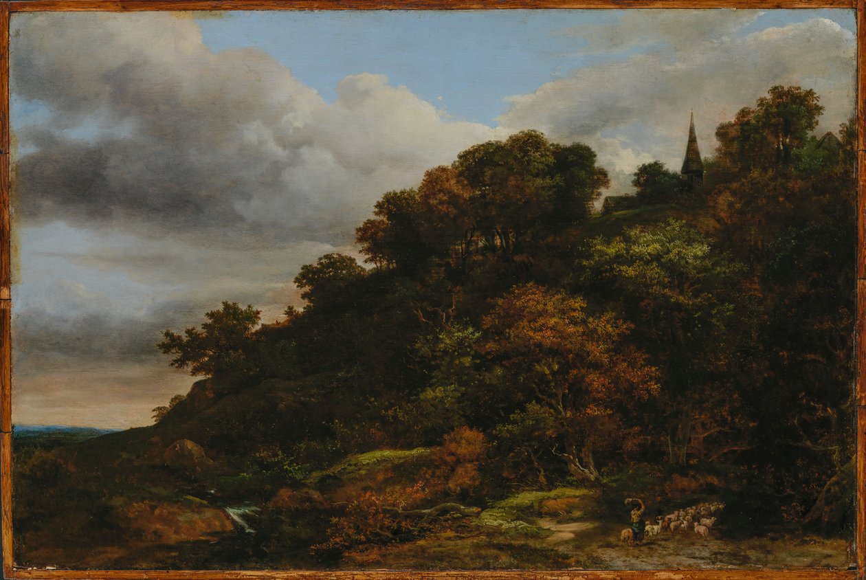 A Wooded Hill by Jacob van Ruisdael
