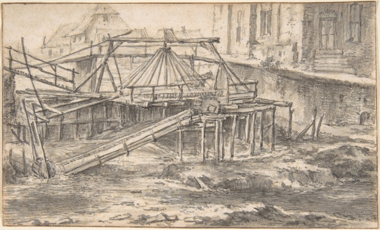Dredging a Canal by Jacob van Ruisdael