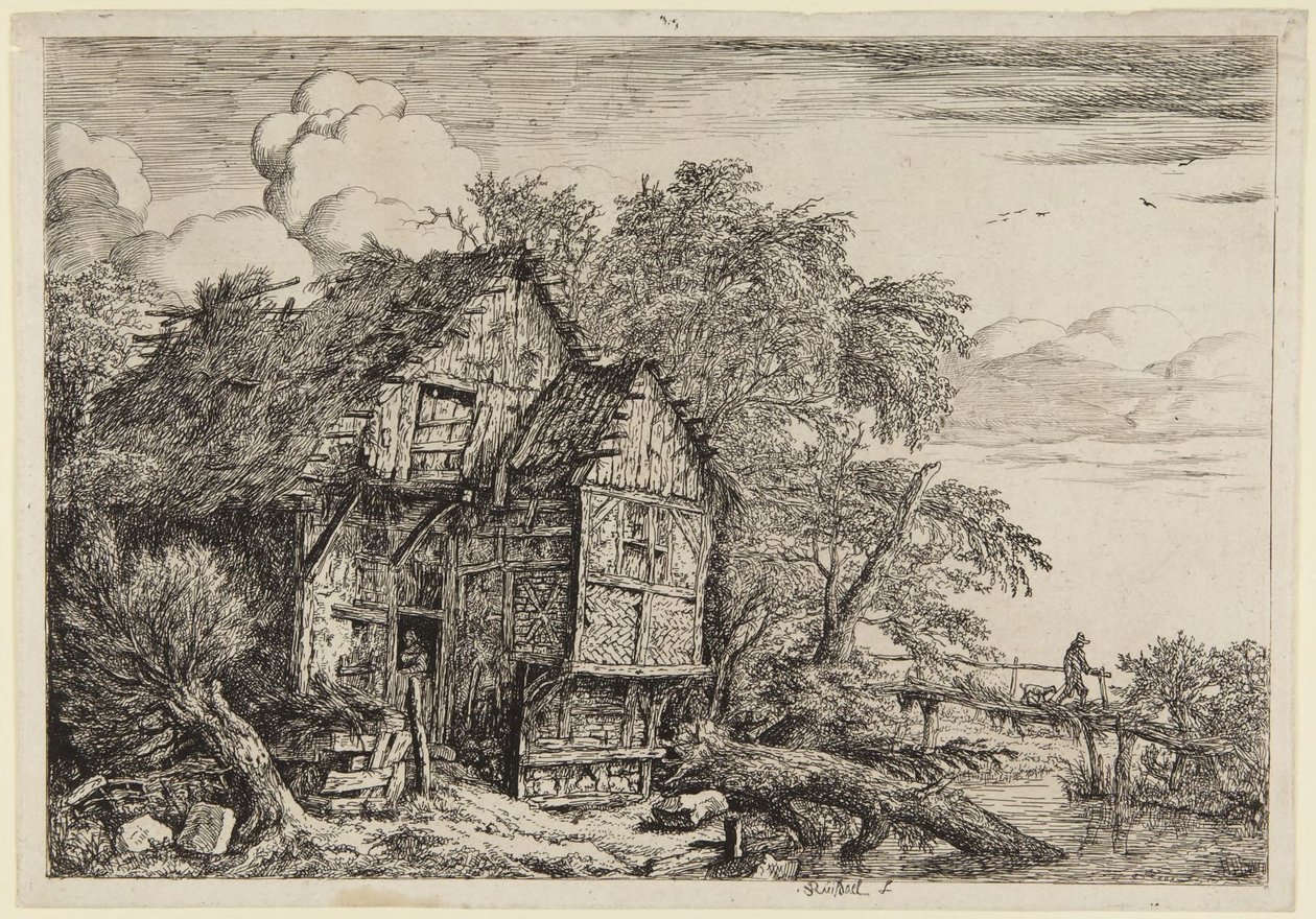 The Little Bridge by Jacob van Ruisdael