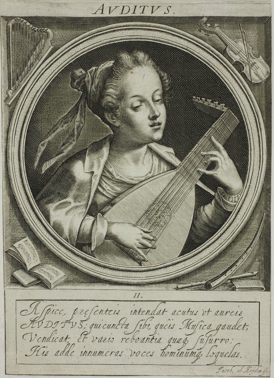 Sound, Plate Two from The Five Senses by Jacob van der Heyden